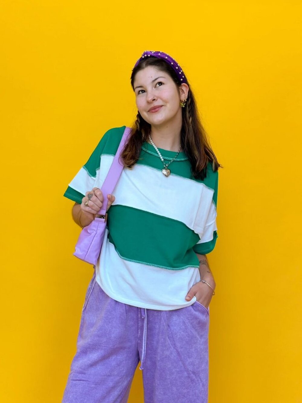 Green Stripe Tee